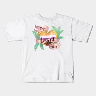 They/ them non binary legend Kids T-Shirt